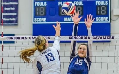 Croban Senior outside hitter Claire Bailey. Photo Courtesy: Corban Athletics