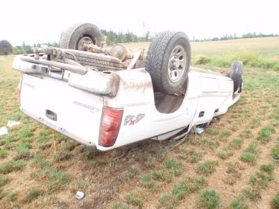 Six teens were injured in a rollover crash Saturday near Molalla. Photo Courtesy: CCSO