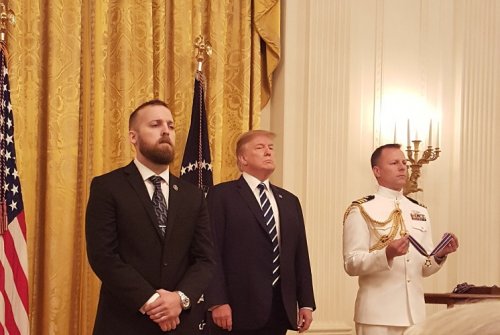 Nicolas Cederberg Receives The National Public Safety Medal of Valor from the President of the Unite