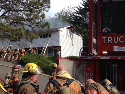 Clackamas Fire Dist. #1 fully involved apartment fire in Milwaukie - 3