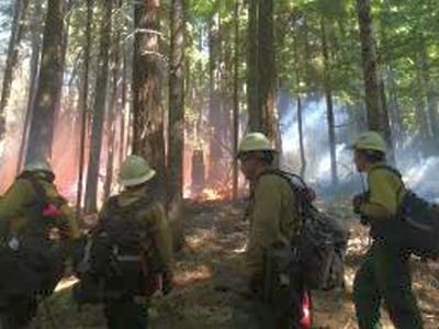 36 Pit Fire Crosses South Fork of Clackamas River; 45 Percent Contained. Photo Courtesy: US Forest S