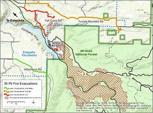Any resident or homeowner who receives an evacuation notice due to the Pit 36 wildfire should follow