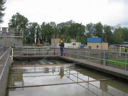 Silverton area citizens are advised to avoid contact with Silver Creek, downstream of the Silverton wastewater treatment plant, due to a high concentration of E. coli bacteria in the water. Photo Courtesy: City of Silverton  