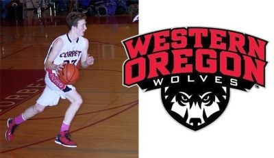 The Western Oregon University men's basketball team recently signed its latest recruit, former Corbett High School guard Hunter Raglione. Photo Courtesy: Western Oregon Athletics 