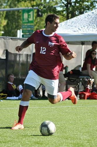 Forward Yazan Hishmeh tallied the second hat trick of his career in Willamette's win over Multnomah Saturday night. Photo Courtesy: Willamette Athletics