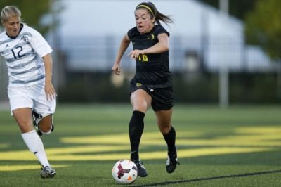 Senior Riley Smith scored her first collegiate goal against the Gaels. Photo Courtesy: goducks.com