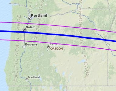 Oregon Eclips Path modified from By Wolfgang Strickling [CC BY-SA 2.5 (http://creativecommons.org/li