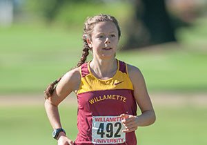 Olivia Mancl took third place in the women's Cardinal Race at the 40th Annual Charles Bowles Willamette Invitational on Oct. 4.