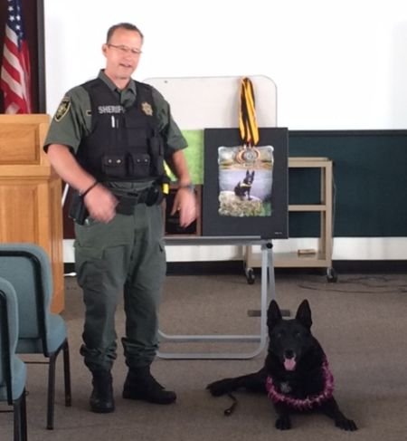 On Thursday September 11, the Multnomah County Sheriff's Office celebrated MCSO Patrol K9 Varro's re