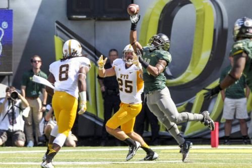 Erick Dargan and the UO secondary figure to be tested often in Pullman, Wash. Photo Courtesy: goduck