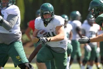 The Ducks held their walk-through Thursday morning in Autzen Stadium, brushing up on the game plan f