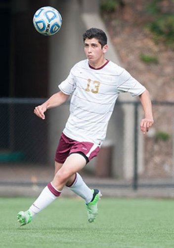 Defender Sam Gonzalez took two shots for the Bearcats. Photo Courtesy: Willamette Athletics