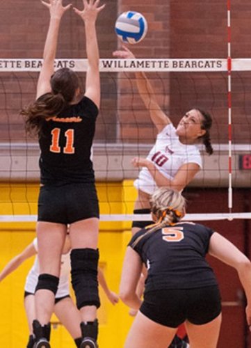 Sarah Fincher hit .262 at the TLU Bulldog Classic, while earning 50 kills in four matches. Photo Cou